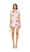 Karina Grimaldi Cheyenne Print Romper In 纯粉色