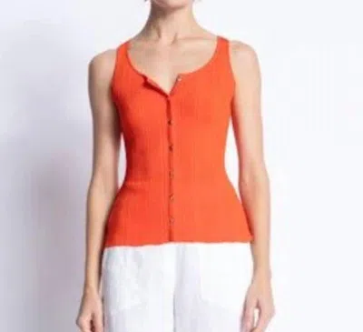Karina Grimaldi Chloe Knit Top In Naranja In Orange