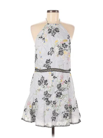 Pre-owned Karina Grimaldi Cocktail Dress In Gray