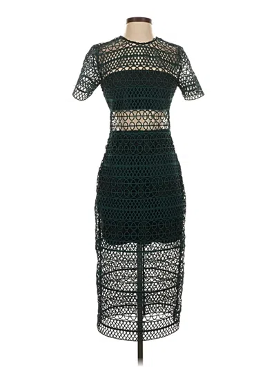 Pre-owned Karina Grimaldi Cocktail Dress In Teal