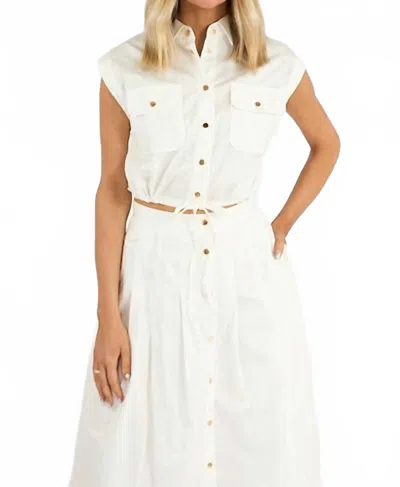 Karina Grimaldi Eden Solid Top In White