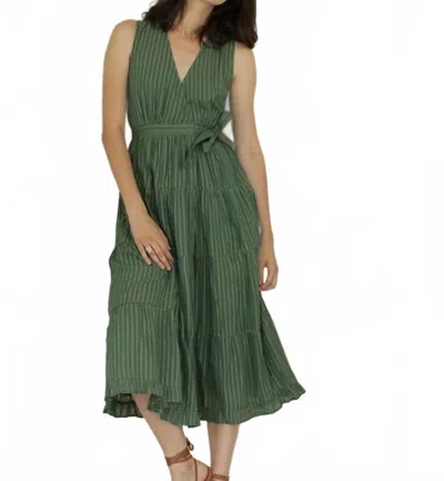 Karina Grimaldi Fannie Dress In Green