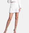 Karina Grimaldi Julia Tweed Shorts In Winter White