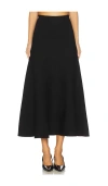 Karina Grimaldi Krystina Long Skirt In Black