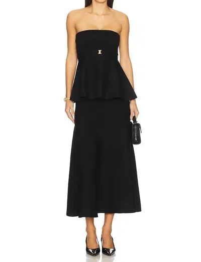 Karina Grimaldi Krystina Maxi Skirt In Black