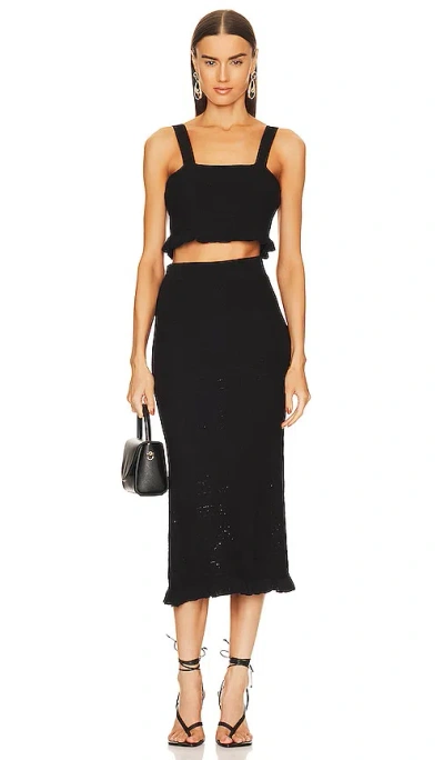 Karina Grimaldi Lata Knit Set In Black
