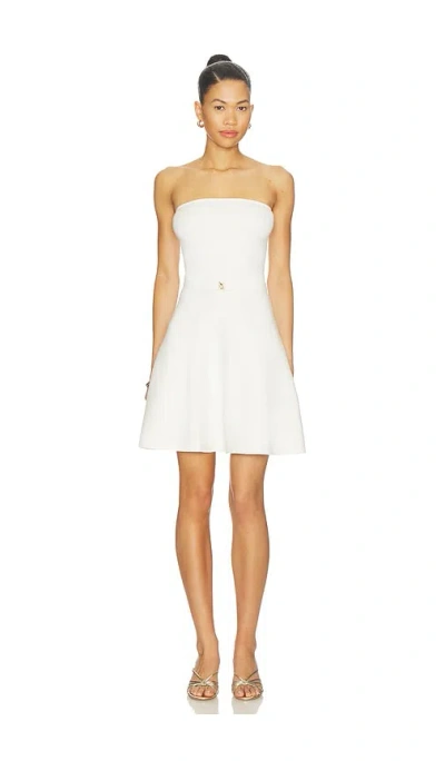 Karina Grimaldi Mira Knit Mini Dress In White