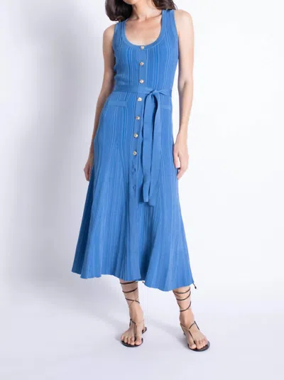 Karina Grimaldi Pax Knit Dress In Blue