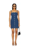 Karina Grimaldi Rio Denim Mini Dress In Blue