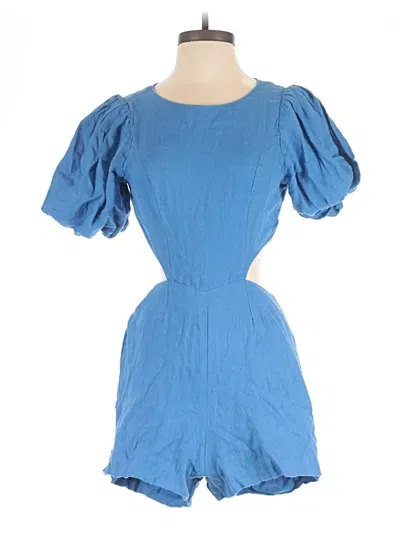 Pre-owned Karina Grimaldi Romper In Blue