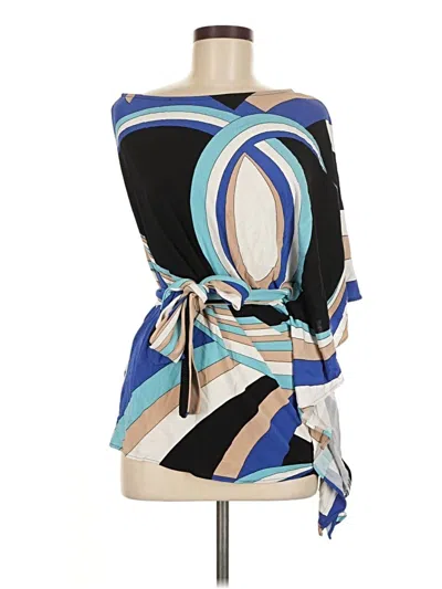 Pre-owned Karina Grimaldi Sleeveless Blouse In Blue