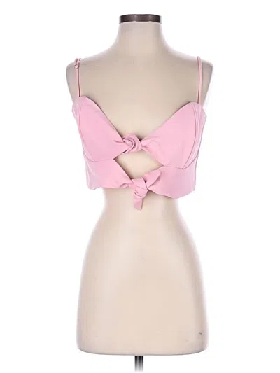 Karina Grimaldi Sleeveless Top Pink Sweetheart Neckline Tops