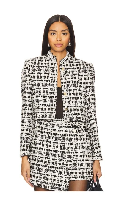 Karina Grimaldi Sophie Tweed Jacket In White