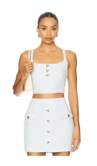 Karina Grimaldi Sunny Top In Aqua