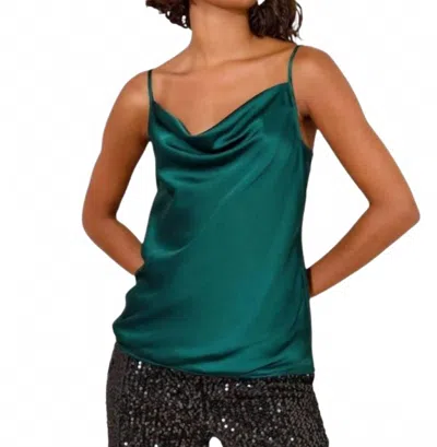Karina Grimaldi Thea Top In Emerald In Green