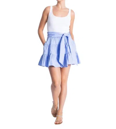 Karina Grimaldi Women's Sam Mini Skirt In Blue Stripe