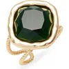 Karine Sultan Bezel Set Crystal Ring In Multi