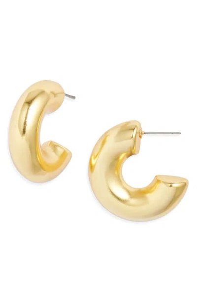 Karine Sultan Big Bubble Hoop Earrings In Orange