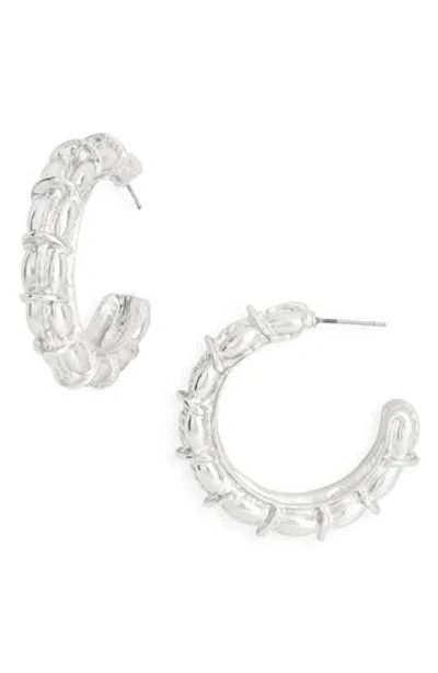 Karine Sultan Bohemian Hoop Earrings In Metallic