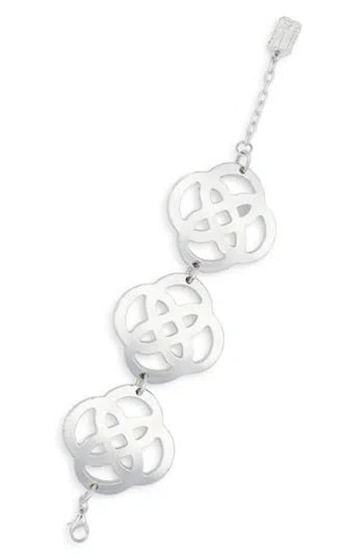 Karine Sultan Celtic Knot Statement Bracelet In Silver