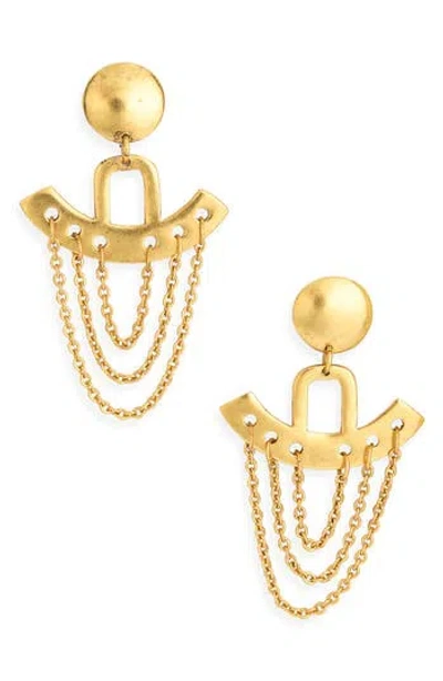 Karine Sultan Chandelier Drop Earrings In Gold