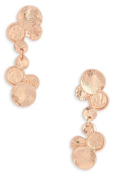 Karine Sultan Circle Drop Earrings In Gold