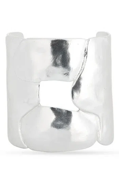 Karine Sultan Cutout Cuff Bracelet In Metallic