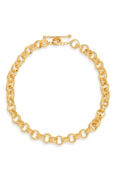 Karine Sultan Dotty Links Necklace In Gold