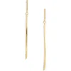 Karine Sultan Double Bar Drop Earrings In Gold