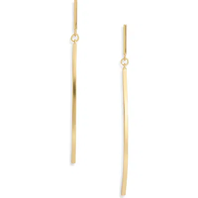 Karine Sultan Double Bar Drop Earrings In Gold