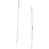 Karine Sultan Double Bar Drop Earrings In Silver