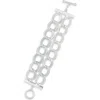 Karine Sultan Double Chain Toggle Bracelet In Silver