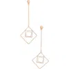 Karine Sultan Geometric Drop Earrings In Gold