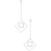Karine Sultan Geometric Drop Earrings In Metallic