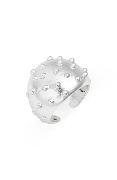 Karine Sultan Ladybug Ring In Silver