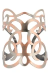 Karine Sultan Large Cutout Statement Cuff Bracelet In Gold
