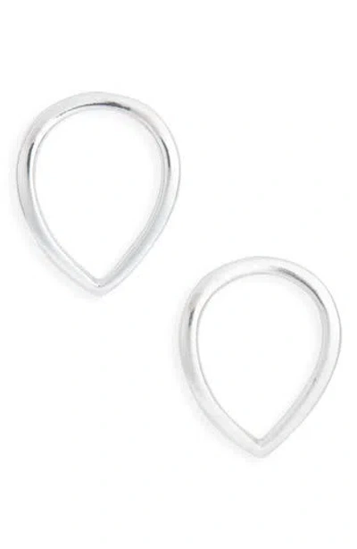 Karine Sultan Minimalist Stud Earrings In Silver