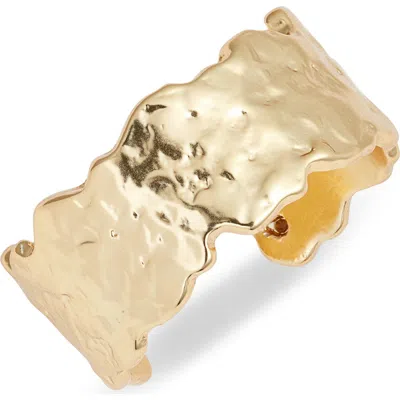 Karine Sultan Molten Band Ring In Gold