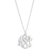 Karine Sultan Monogram Pendant Necklace In Neutral