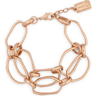 Karine Sultan Multilayer Chain Bracelet In Gold