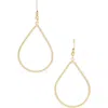 Karine Sultan Open Teardrop Earrings In Gold