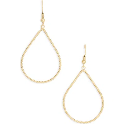 Karine Sultan Open Teardrop Earrings In Gold