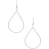 Karine Sultan Open Teardrop Earrings In Silver