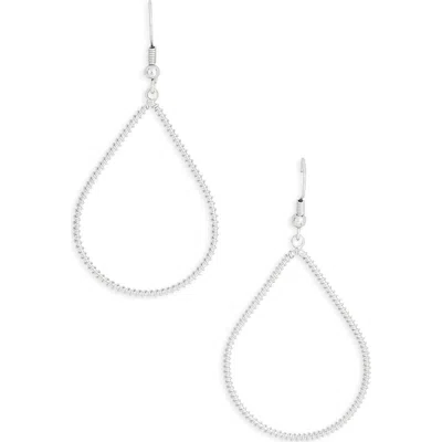 Karine Sultan Open Teardrop Earrings In Metallic