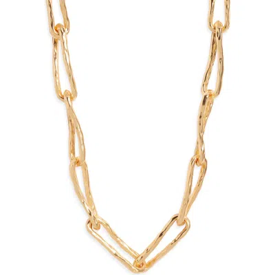 Karine Sultan Organic Links Short Necklace In Gold