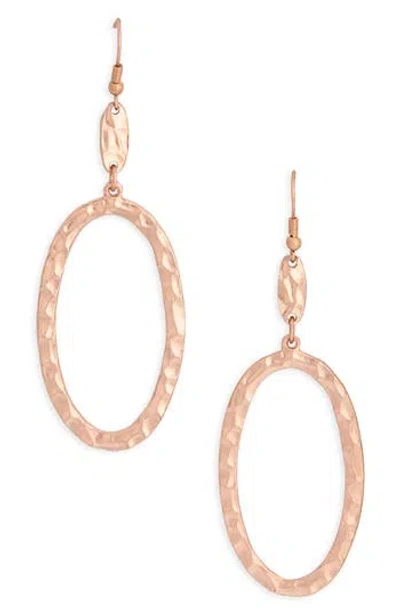 Karine Sultan Oval Drop Earrings In Gold