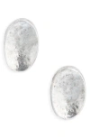 Karine Sultan Oval Stud Earrings In Metallic