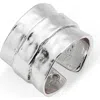 Karine Sultan Parchment Textured Ring In Silver