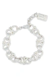 Karine Sultan Roud Link Bracelet In Metallic
