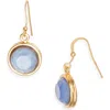 Karine Sultan Round Drop Earrings In Metallic